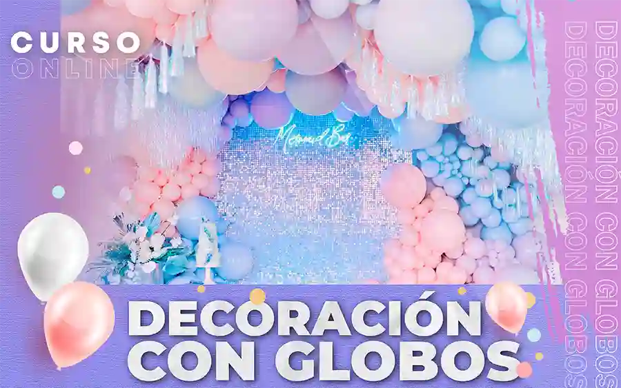 curso de decoración con globos